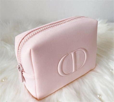 dior makeup bag pink|dior pink makeup pouch.